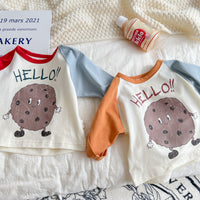 Load image into Gallery viewer, Baby Unisex Letters Color-blocking Cartoon Print Tops Wholesale 230114150
