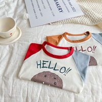 Load image into Gallery viewer, Baby Unisex Letters Color-blocking Cartoon Print Tops Wholesale 230114150
