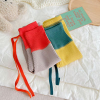 Load image into Gallery viewer, Baby Unisex Color-blocking Muslin&amp;Ribbed Pants Wholesale 230114156
