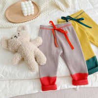 Load image into Gallery viewer, Baby Unisex Color-blocking Muslin&amp;Ribbed Pants Wholesale 230114156
