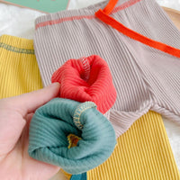 Load image into Gallery viewer, Baby Unisex Color-blocking Muslin&amp;Ribbed Pants Wholesale 230114156
