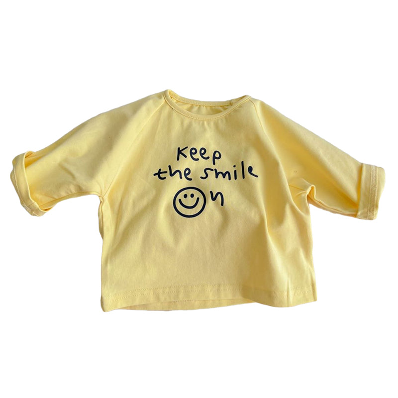 Baby Unisex Letters Expression Print Tops Wholesale 230114157
