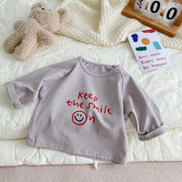 Load image into Gallery viewer, Baby Unisex Letters Expression Print Tops Wholesale 230114157
