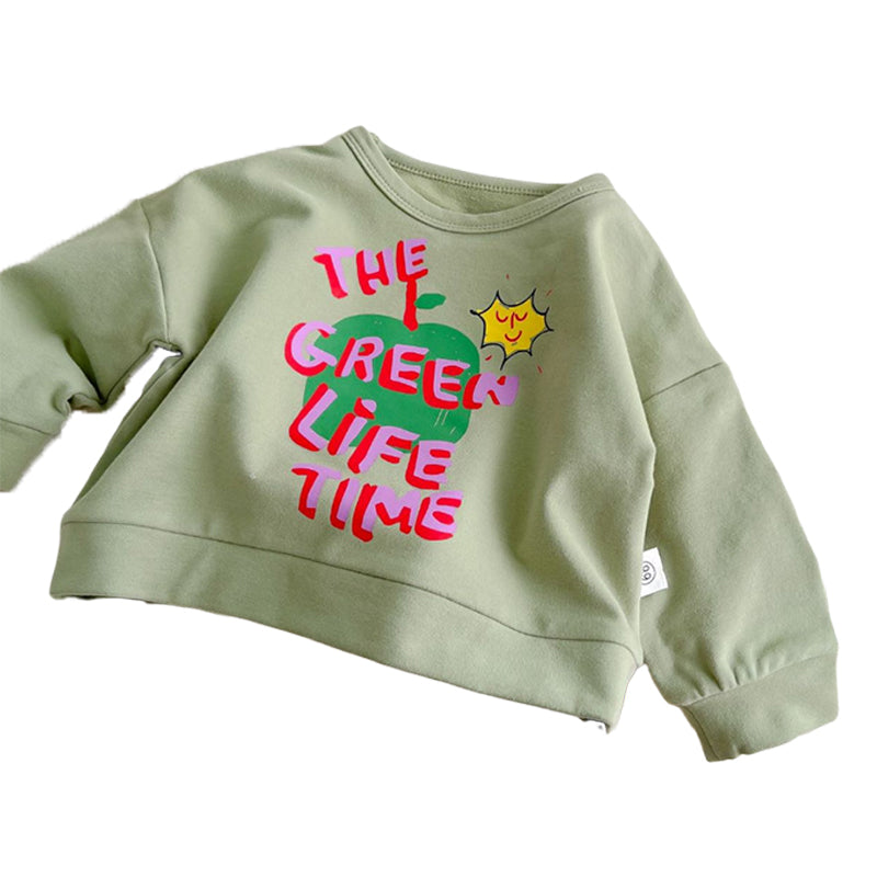 Baby Unisex Letters Cartoon Print Hoodies Sweatshirts Wholesale 230114161