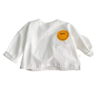 Load image into Gallery viewer, Baby Unisex Striped Letters Expression Print Tops Wholesale 230114170
