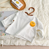 Load image into Gallery viewer, Baby Unisex Striped Letters Expression Print Tops Wholesale 230114170
