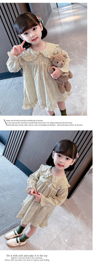 Load image into Gallery viewer, Baby Kid Girls Flower Print Dresses Wholesale 230114187
