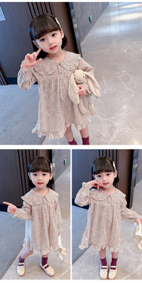 Load image into Gallery viewer, Baby Kid Girls Flower Print Dresses Wholesale 230114187
