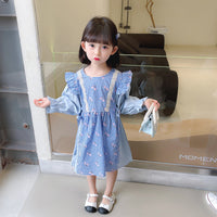 Load image into Gallery viewer, Baby Kid Girls Flower Checked Dresses Wholesale 230114188
