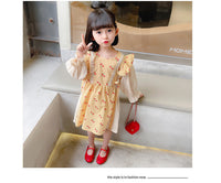 Load image into Gallery viewer, Baby Kid Girls Flower Checked Dresses Wholesale 230114188

