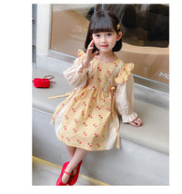 Load image into Gallery viewer, Baby Kid Girls Flower Checked Dresses Wholesale 230114188
