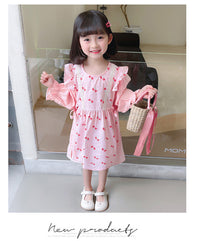 Load image into Gallery viewer, Baby Kid Girls Flower Checked Dresses Wholesale 230114188
