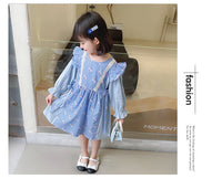 Load image into Gallery viewer, Baby Kid Girls Flower Checked Dresses Wholesale 230114188
