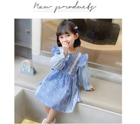 Load image into Gallery viewer, Baby Kid Girls Flower Checked Dresses Wholesale 230114188

