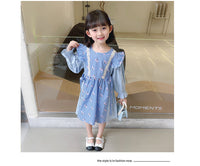 Load image into Gallery viewer, Baby Kid Girls Flower Checked Dresses Wholesale 230114188
