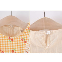 Load image into Gallery viewer, Baby Kid Girls Flower Checked Dresses Wholesale 230114188
