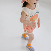 Load image into Gallery viewer, 2 Pieces Set Baby Unisex Letters Fruit Tank Tops And Solid Color Shorts Wholesale 230114189
