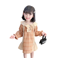 Load image into Gallery viewer, Baby Kid Girls Checked Dresses Wholesale 230114199
