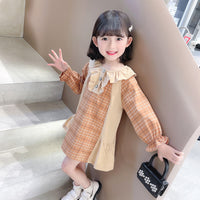 Load image into Gallery viewer, Baby Kid Girls Checked Dresses Wholesale 230114199
