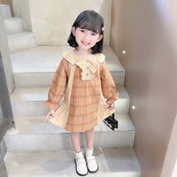 Load image into Gallery viewer, Baby Kid Girls Checked Dresses Wholesale 230114199
