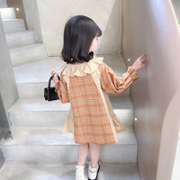 Load image into Gallery viewer, Baby Kid Girls Checked Dresses Wholesale 230114199
