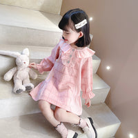 Load image into Gallery viewer, Baby Kid Girls Checked Dresses Wholesale 230114199

