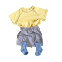 Load image into Gallery viewer, 2 Pieces Set Baby Unisex Color-blocking T-Shirts And Solid Color Shorts Wholesale 230114206
