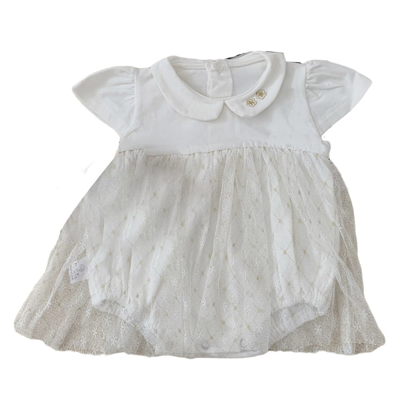 Baby Girls Flower Embroidered Rompers Wholesale 230114207