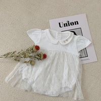 Load image into Gallery viewer, Baby Girls Flower Embroidered Rompers Wholesale 230114207
