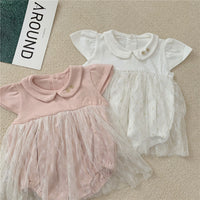 Load image into Gallery viewer, Baby Girls Flower Embroidered Rompers Wholesale 230114207
