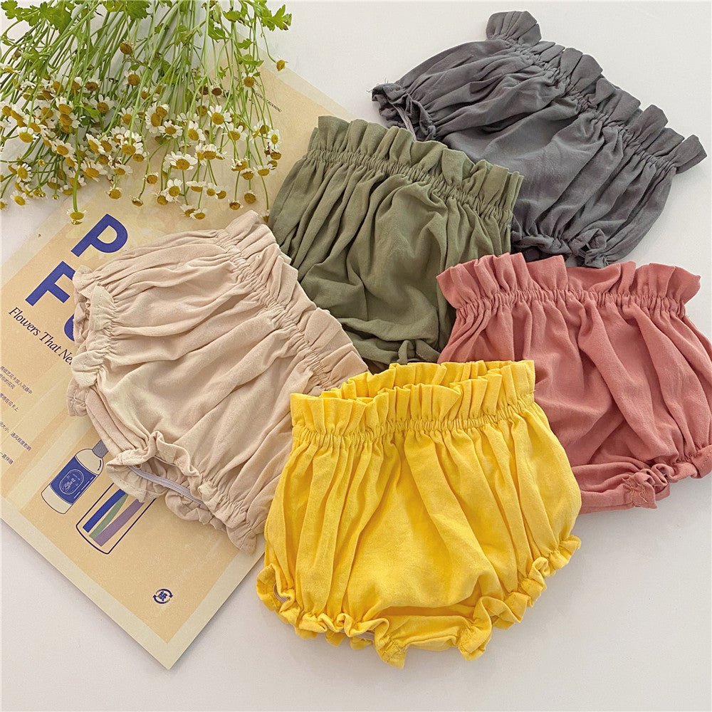 Baby Unisex Solid Color Shorts Wholesale 230114214
