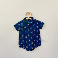 Load image into Gallery viewer, Baby Girls Flower Print Rompers Wholesale 230114216
