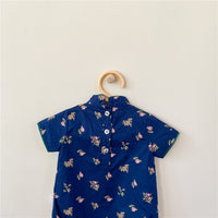 Load image into Gallery viewer, Baby Girls Flower Print Rompers Wholesale 230114216
