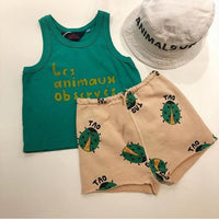 Load image into Gallery viewer, Baby Unisex Letters Animals Cartoon Print Tank Tops Wholesale 230114224
