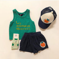 Load image into Gallery viewer, Baby Unisex Letters Animals Cartoon Print Tank Tops Wholesale 230114224
