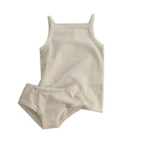 Load image into Gallery viewer, 2 Pieces Set Baby Kid Unisex Solid Color Tank Tops And Shorts Wholesale 230114237
