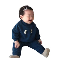Load image into Gallery viewer, 2 Pieces Set Baby Unisex Cartoon Print Hoodies Sweatshirts And Letters Pants Wholesale 230114257
