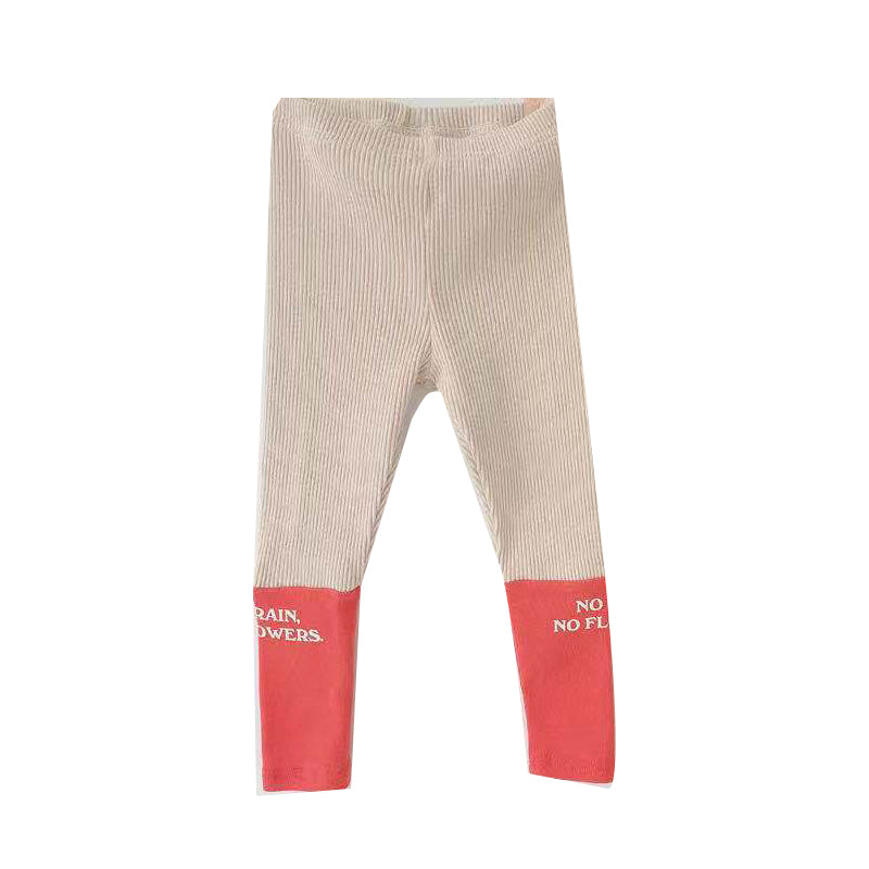 Baby Unisex Letters Color-blocking Pants Leggings Wholesale 230114262