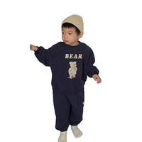 Load image into Gallery viewer, 2 Pieces Set Baby Unisex Letters Cartoon Print Hoodies Swearshirts And Pants Wholesale 230114264
