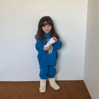 Load image into Gallery viewer, 2 Pieces Set Baby Unisex Letters Cartoon Print Hoodies Swearshirts And Pants Wholesale 230114264
