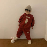 Load image into Gallery viewer, 2 Pieces Set Baby Unisex Letters Cartoon Print Hoodies Swearshirts And Pants Wholesale 230114264
