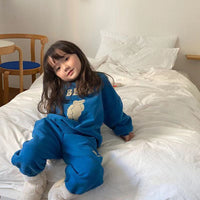 Load image into Gallery viewer, 2 Pieces Set Baby Unisex Letters Cartoon Print Hoodies Swearshirts And Pants Wholesale 230114264
