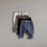 Load image into Gallery viewer, Baby Unisex Color-blocking Ribbon Pants Wholesale 230114265
