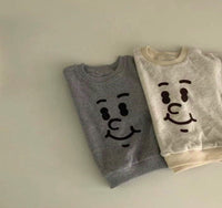 Load image into Gallery viewer, 2 Pieces Set Baby Unisex Expression Hoodies Sweatshirts And Solid Color Shorts Wholesale 230114287
