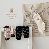 Load image into Gallery viewer, Girls Flower Checked Accessories Socks Wholesale 230114294
