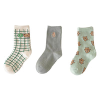 Load image into Gallery viewer, Girls Checked Cartoon Accessories Socks Wholesale 230114297
