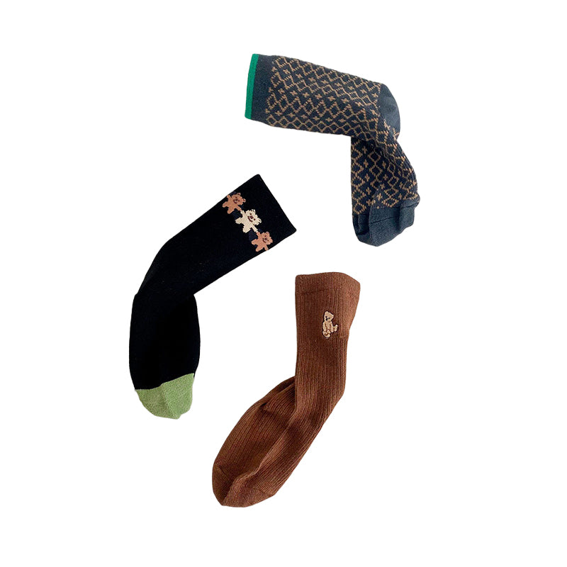 Unisex Checked Cartoon Accessories Socks Wholesale 230114299