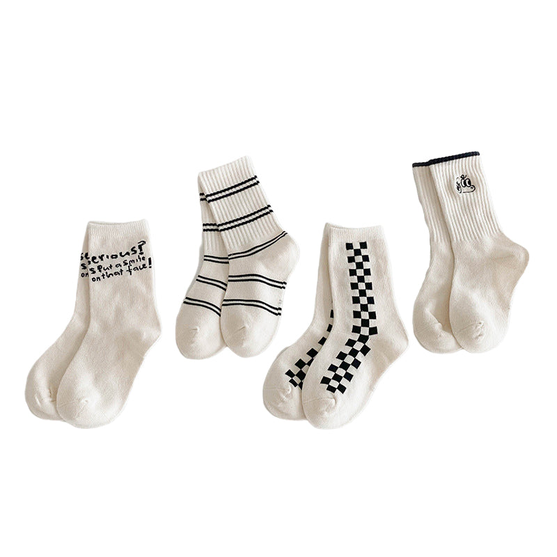 Unisex Striped Checked Accessories Socks Wholesale 230114302