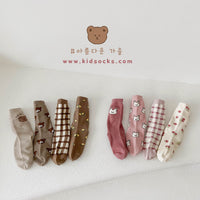 Load image into Gallery viewer, Girls Checked Cartoon Accessories Socks Wholesale 230114303
