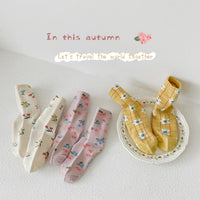 Load image into Gallery viewer, Girls Flower Checked Accessories Socks Wholesale 230114309

